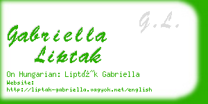 gabriella liptak business card